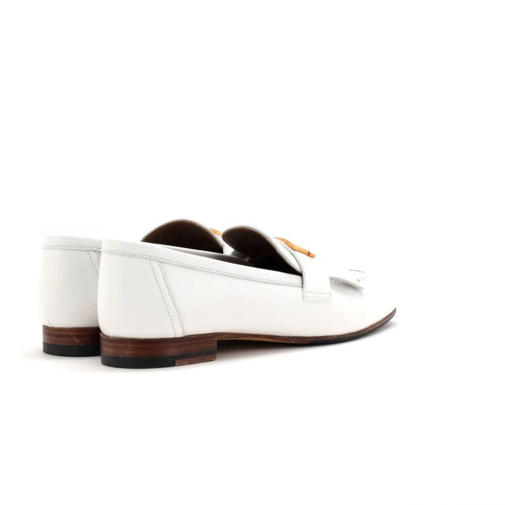 Hermes Women's Royal Loafers Leather White - Picture 3 of 6